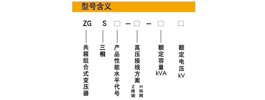 ZGS組合式變壓器型號,ZGS組合式變壓器參數(shù)說明